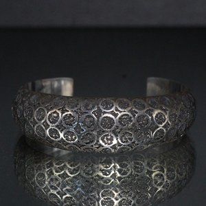 BA SUARTI STERLING SILVER MODERNIST INDONESIAN CUFF BRACELET